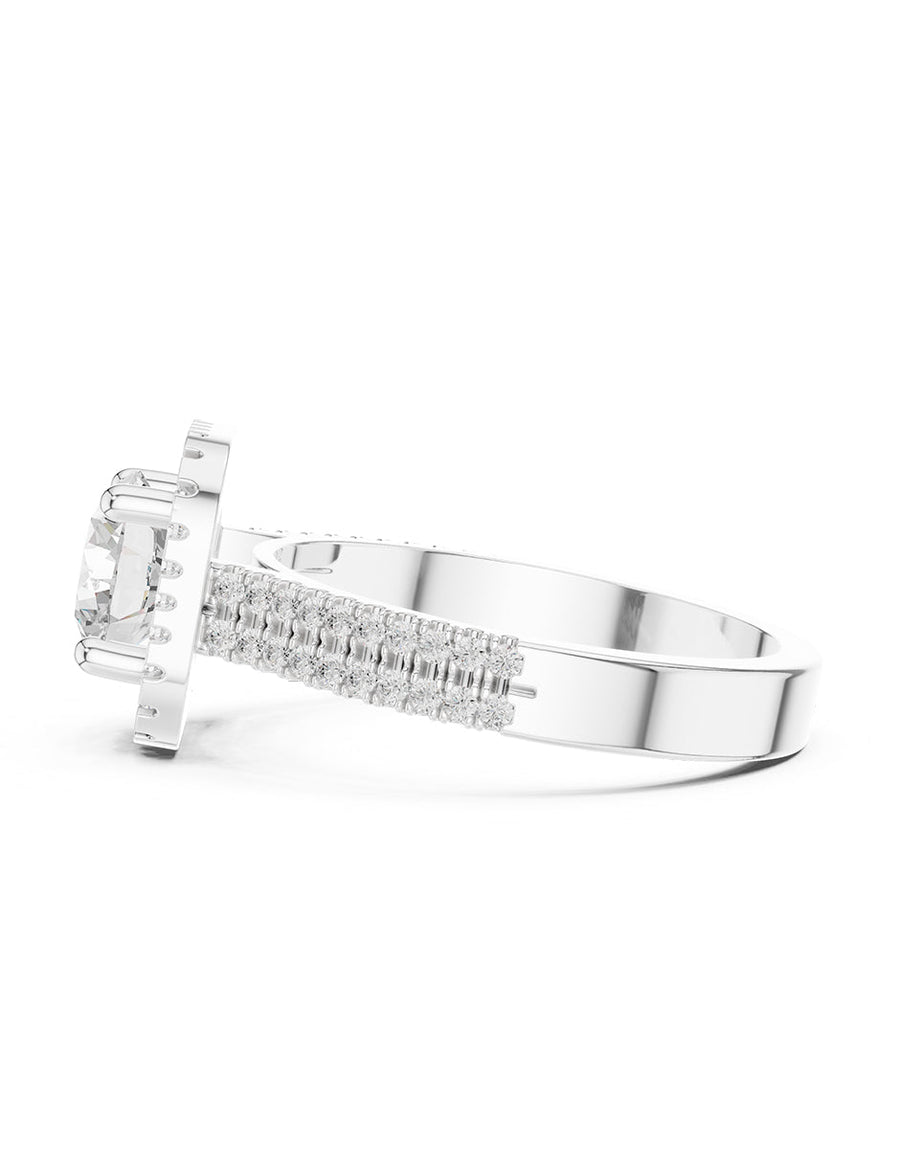 Anillo de compromiso - halo - AMORE388-RD-LG