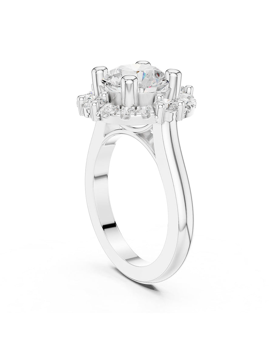 Anillo de compromiso - halo - AMORE389-RD-LG