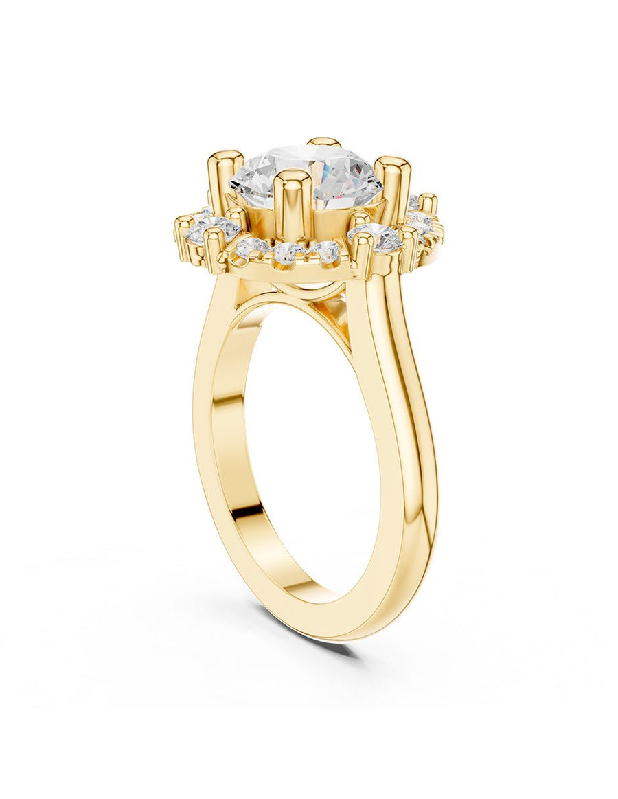 Anillo de compromiso - halo - AMORE389-RD-LG