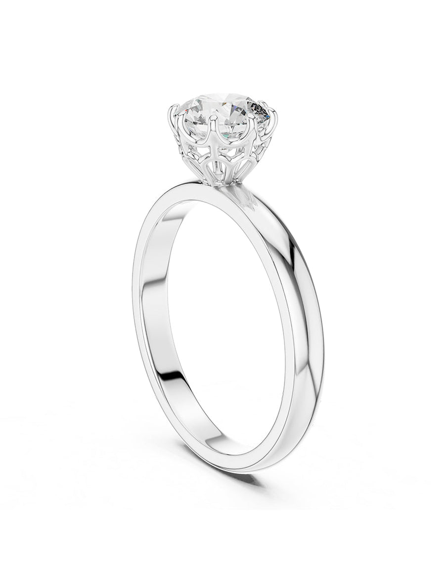 Anillo de Compromiso - solitario - AMORE39-RD-CZ