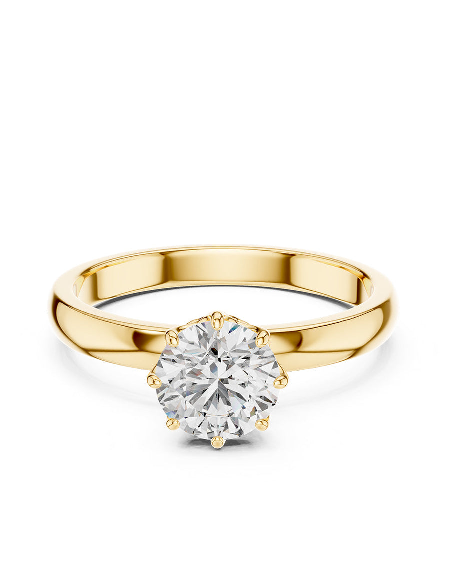 Anillo de Compromiso - solitario - AMORE39-RD-CZ