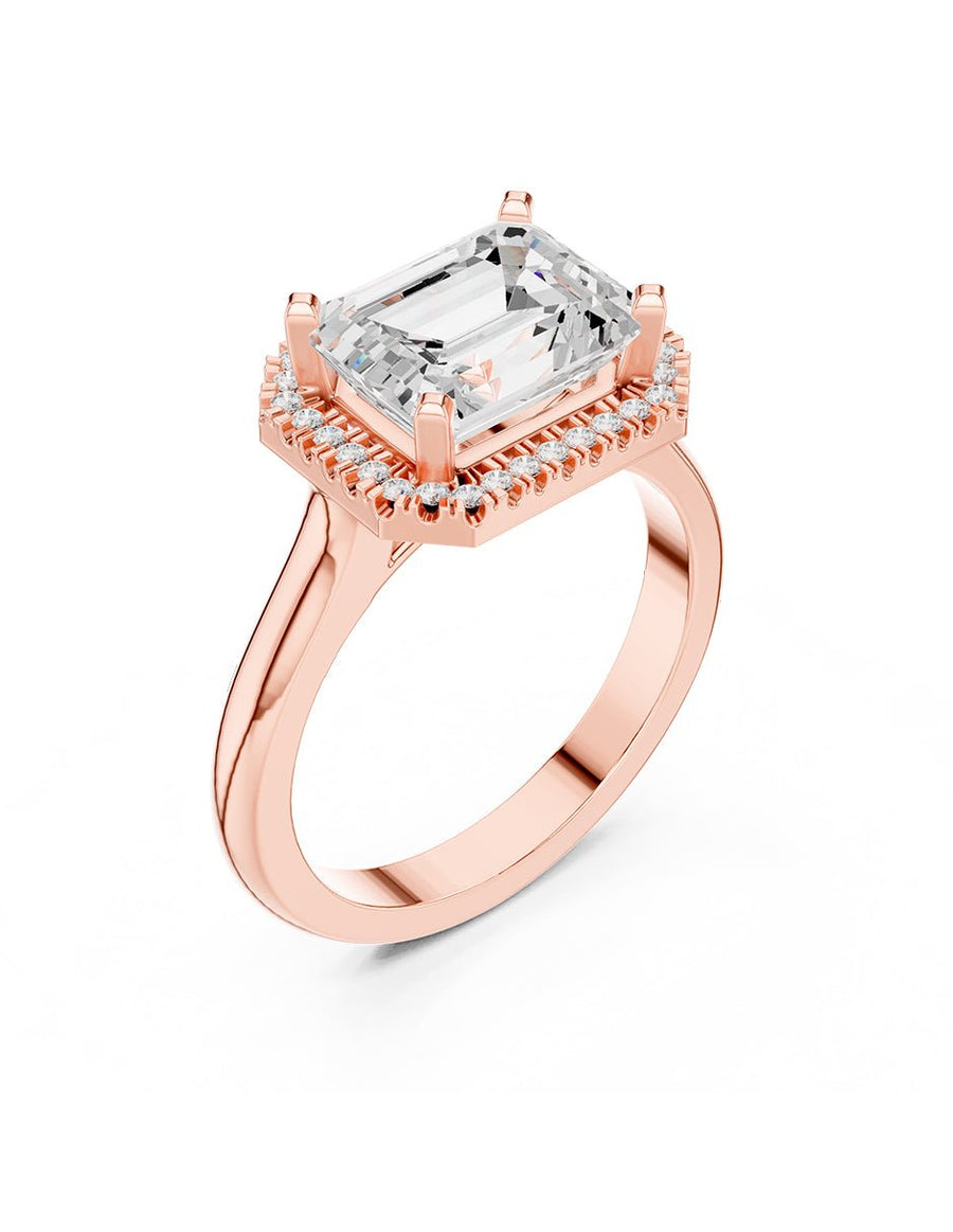 Anillo de compromiso - halo - AMORE391-EM-LG