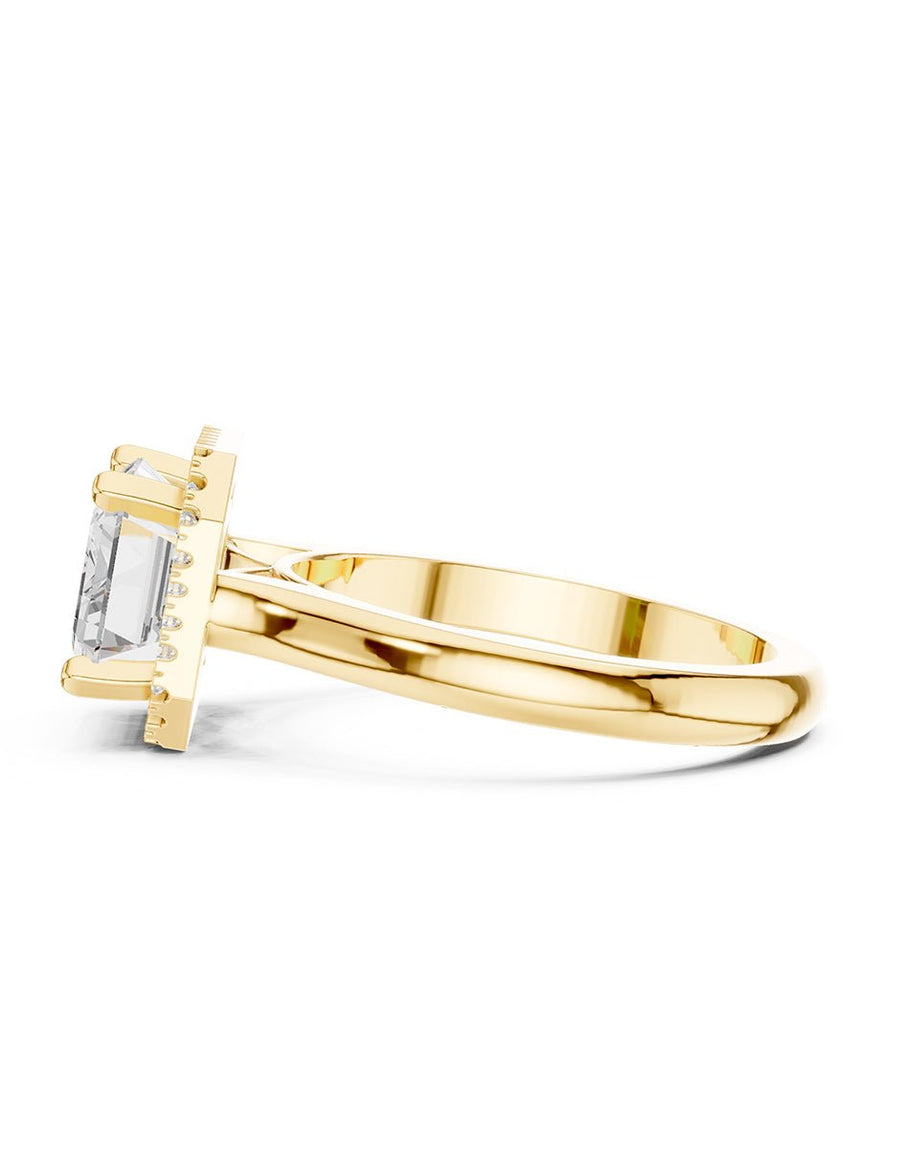 Anillo de compromiso - halo - AMORE391-EM-LG