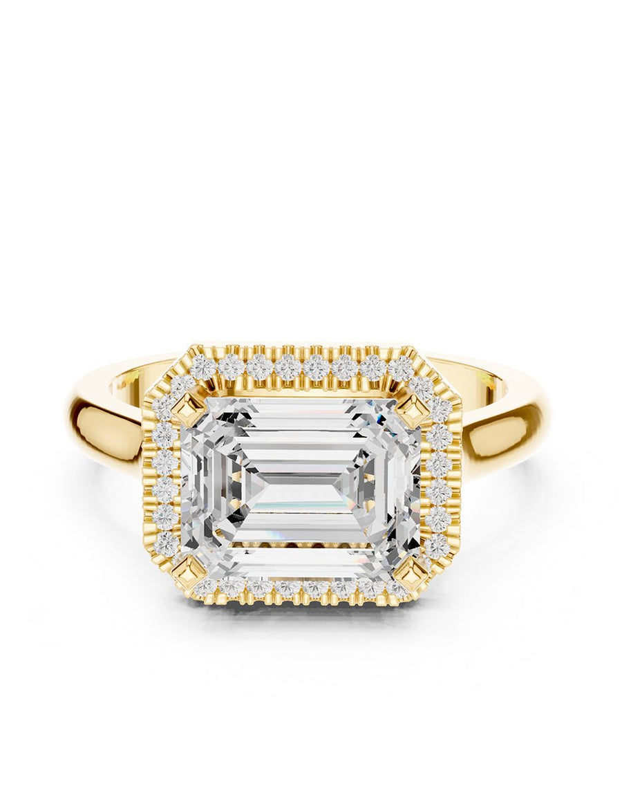 Anillo de compromiso - halo - AMORE391-EM-LG
