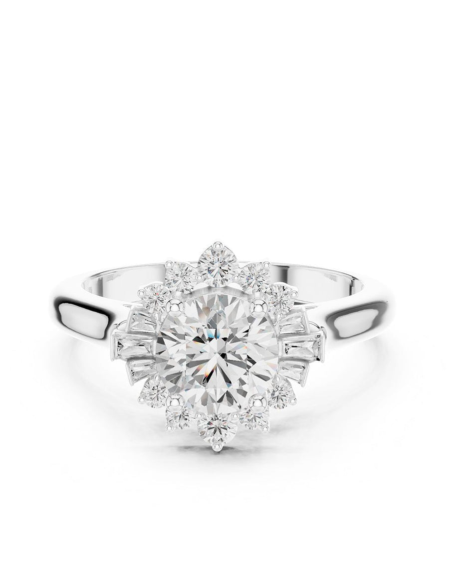 Anillo de compromiso - halo - AMORE393-RD-LG