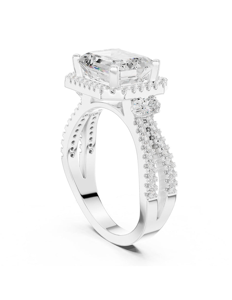 Anillo de compromiso - halo - AMORE396-EM-LG