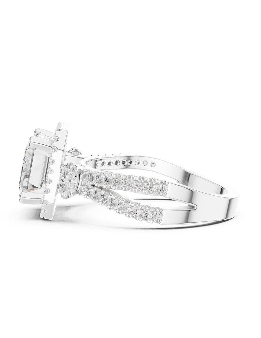 Anillo de compromiso - halo - AMORE396-EM-LG