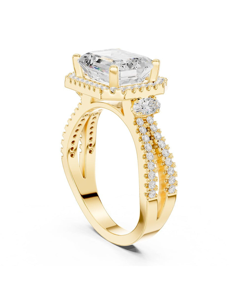 Anillo de compromiso - halo - AMORE396-EM-LG
