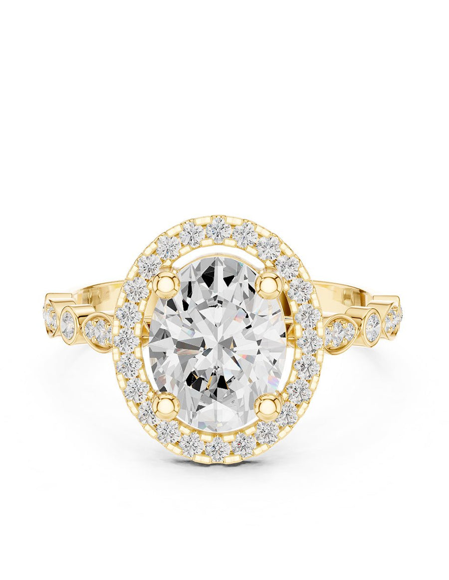 Anillo de compromiso - halo - AMORE397-OV-LG