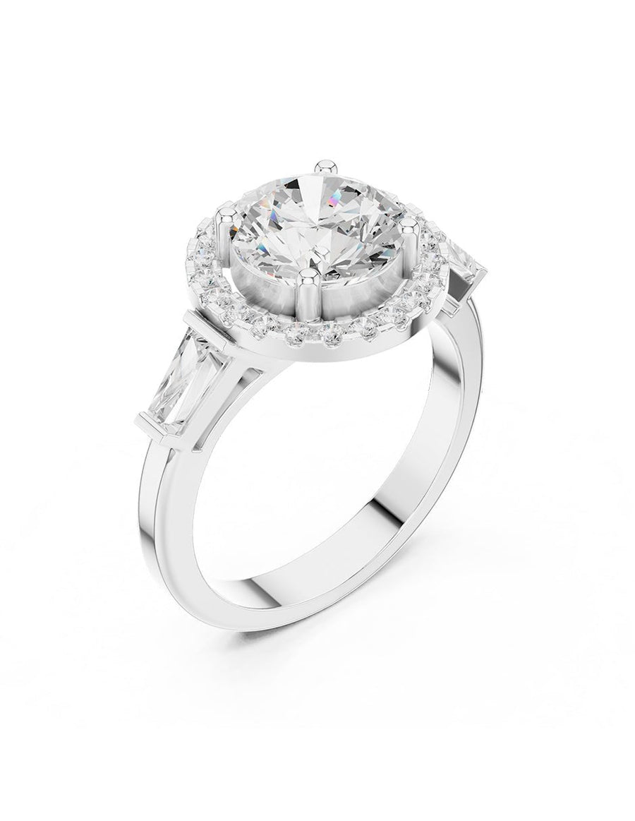Anillo de compromiso - halo - AMORE398-RD-LG