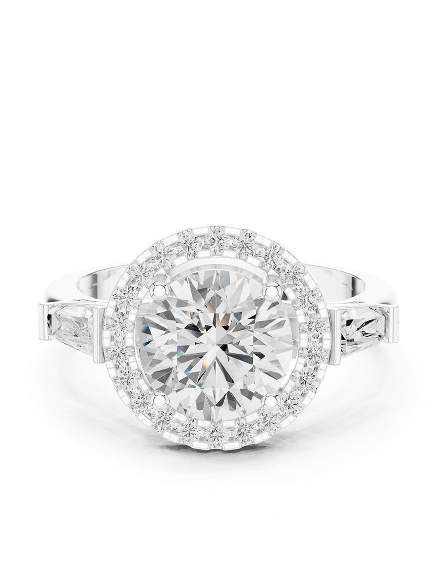 Anillo de compromiso - halo - AMORE398-RD-LG