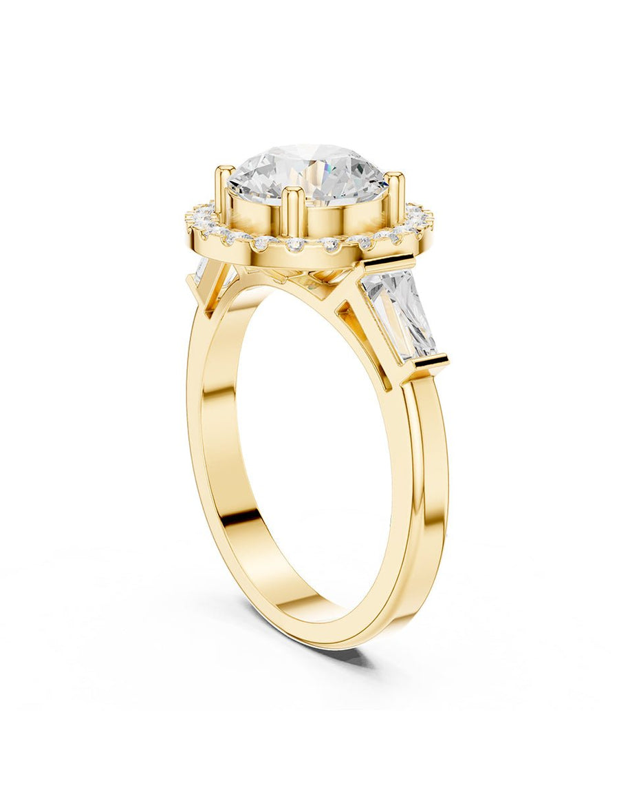 Anillo de compromiso - halo - AMORE398-RD-LG