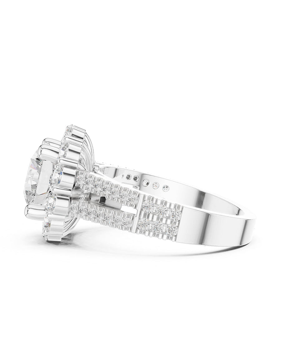 Anillo de compromiso - halo - AMORE399-RD-LG