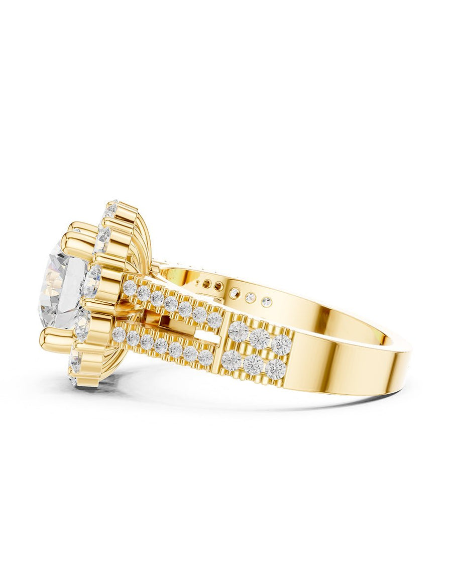 Anillo de compromiso - halo - AMORE399-RD-LG