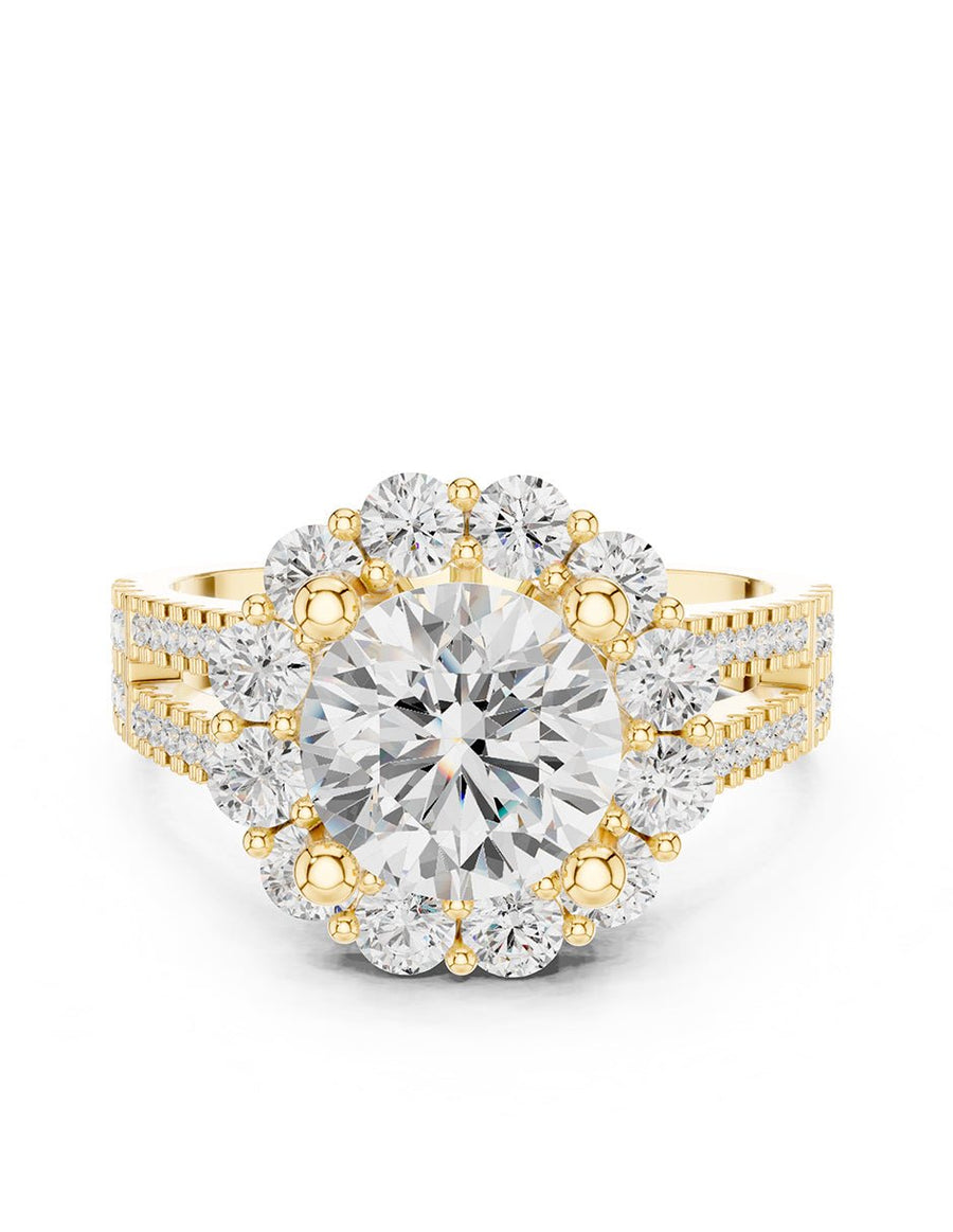 Anillo de compromiso - halo - AMORE399-RD-LG