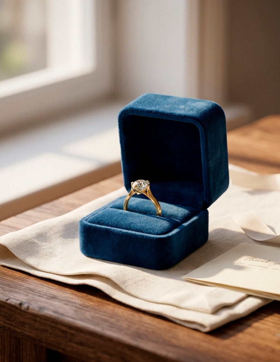Anillo de Compromiso - solitario - AMORE4-RD-CZ