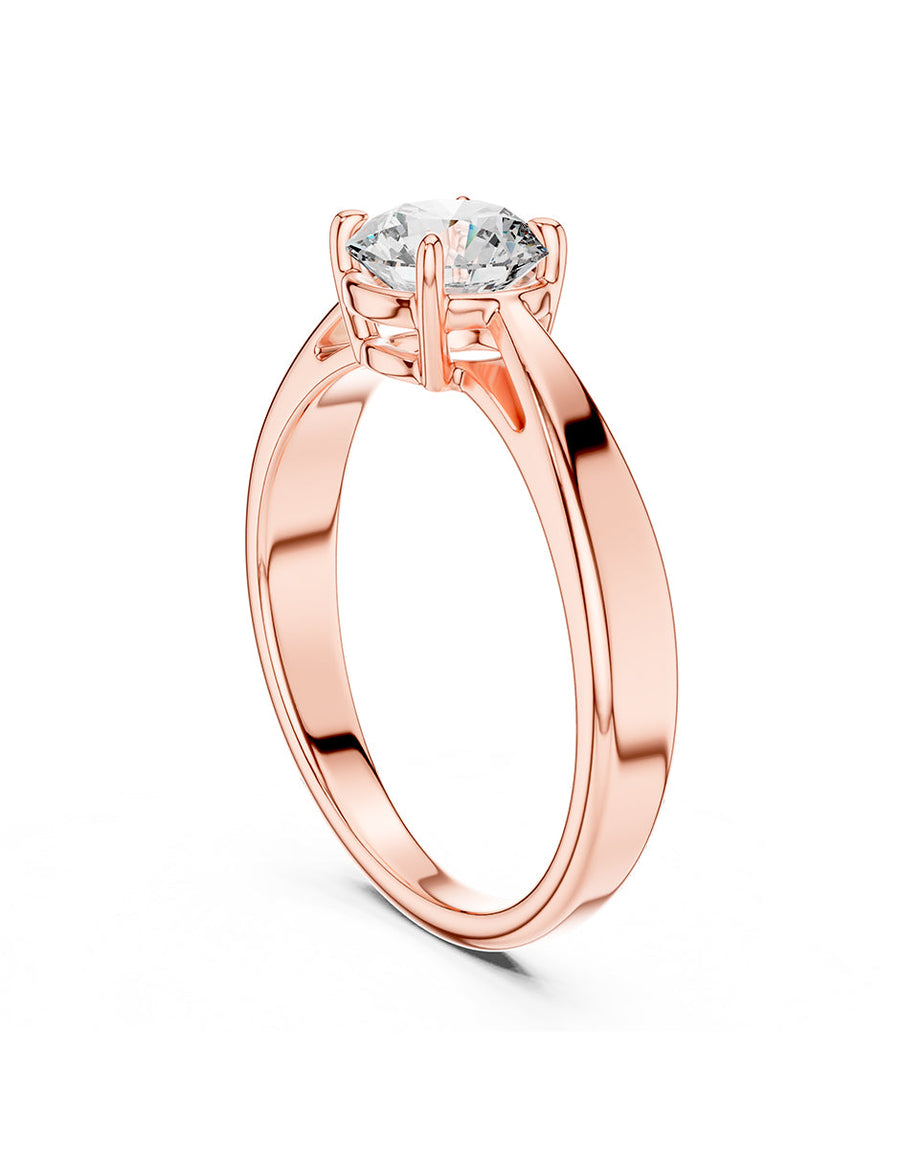 Anillo de Compromiso - solitario - AMORE40-RD-CZ