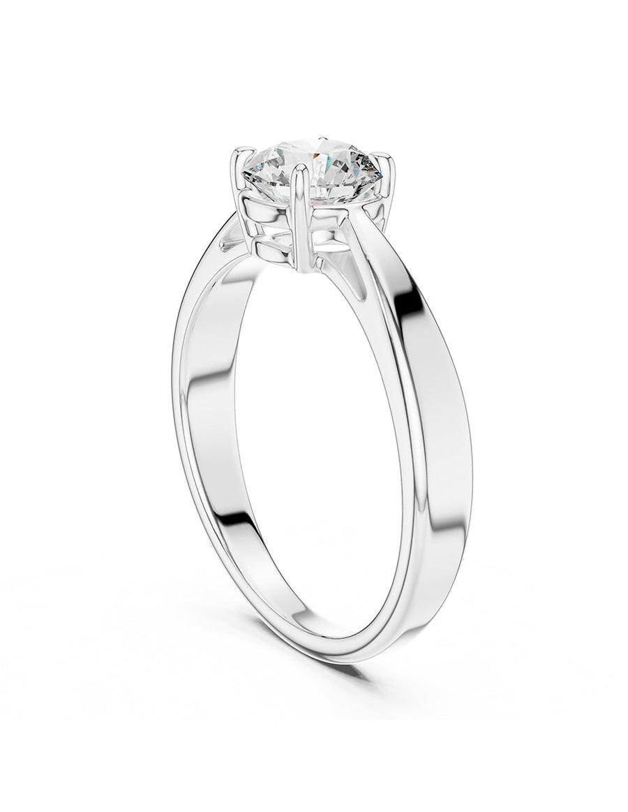Anillo de Compromiso - solitario - AMORE40-RD-CZ
