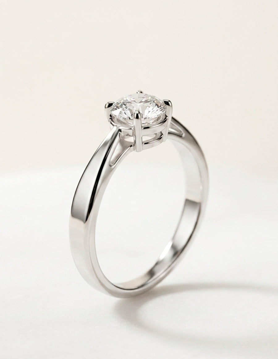 Anillo de Compromiso - solitario - AMORE40-RD-CZ
