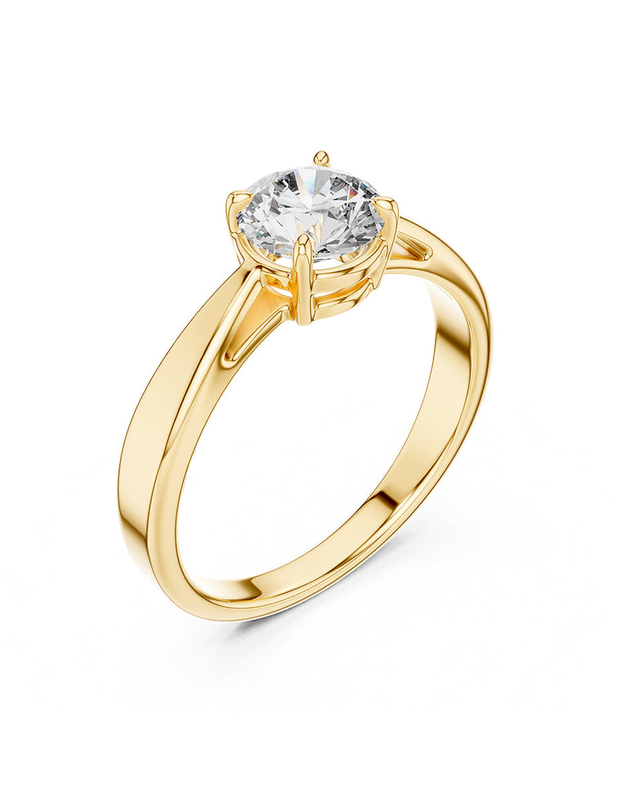 Anillo de Compromiso - solitario - AMORE40-RD-CZ
