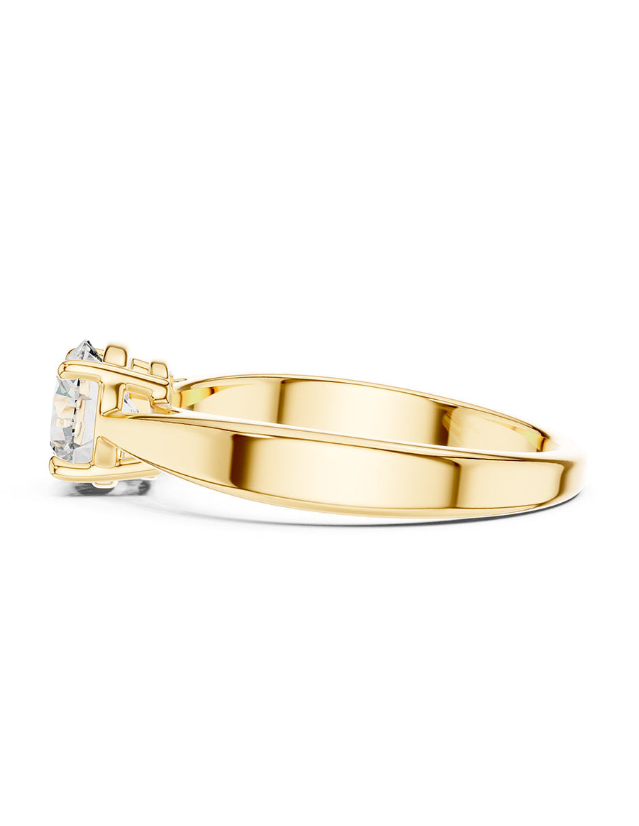 Anillo de Compromiso - solitario - AMORE40-RD-CZ