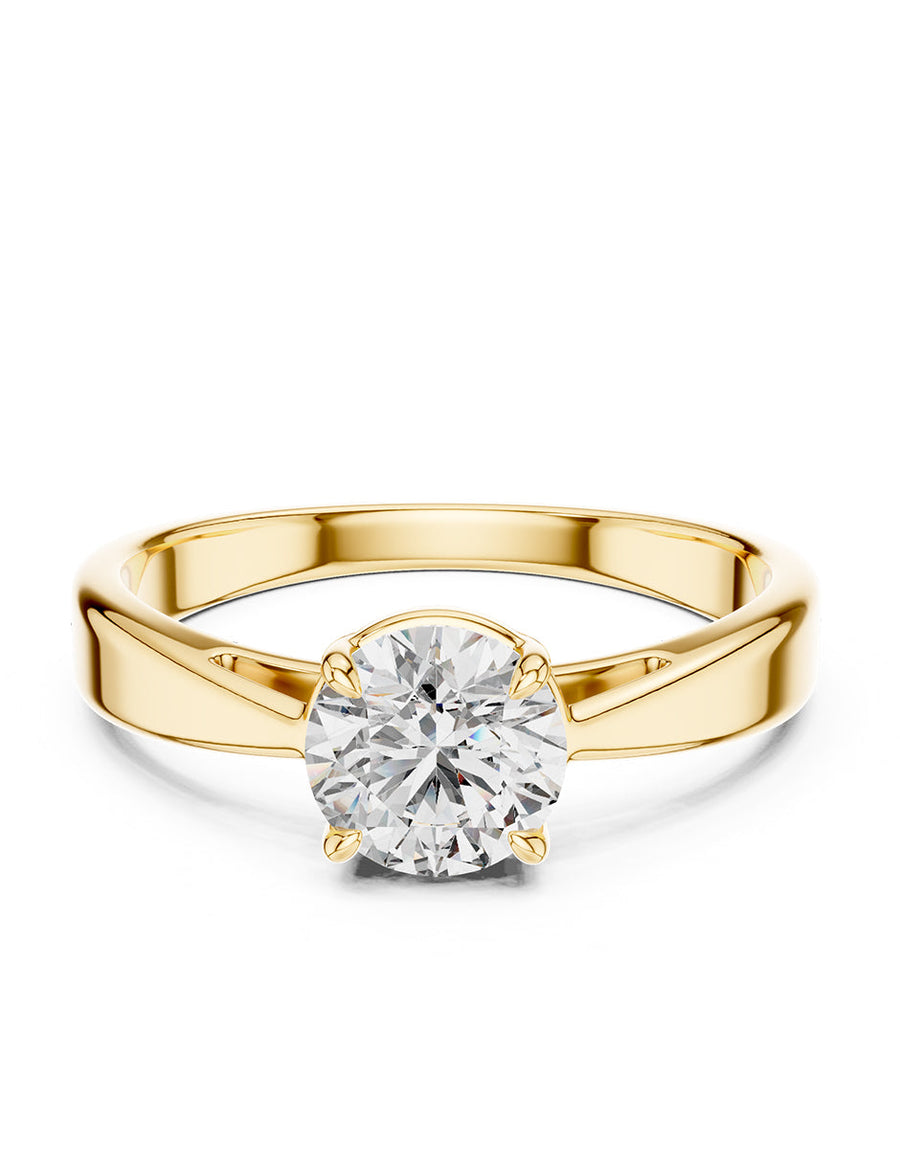 Anillo de Compromiso - solitario - AMORE40-RD-CZ