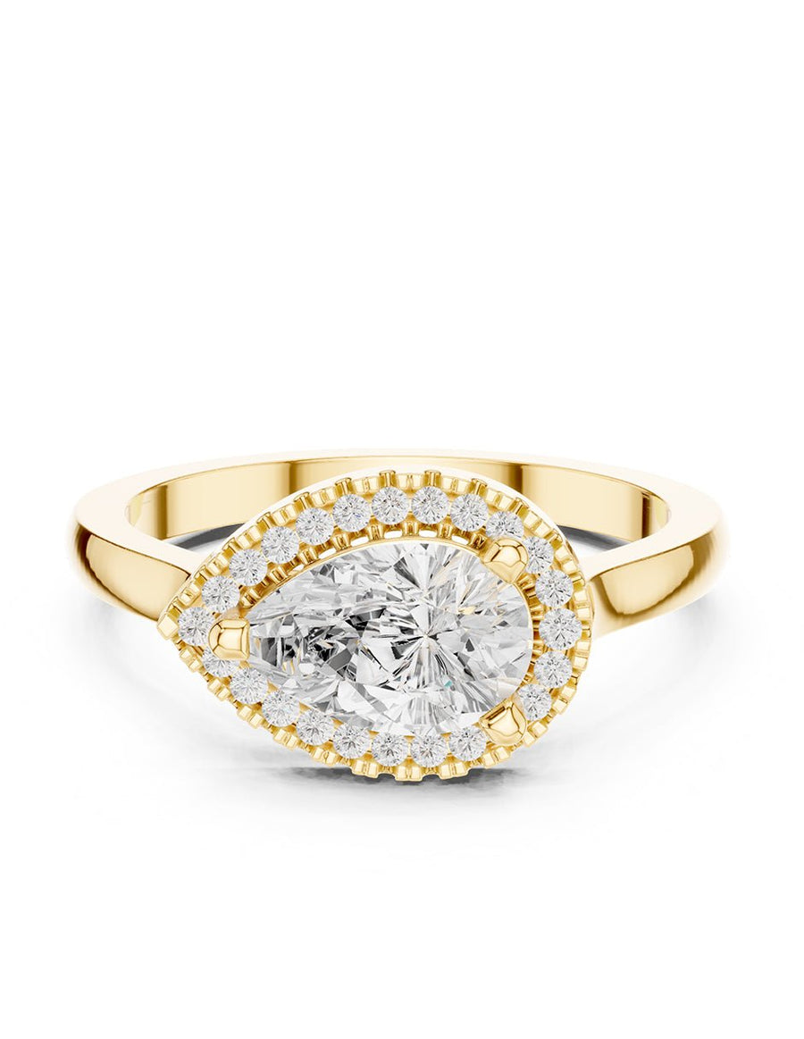 Anillo de compromiso - halo - AMORE401-PE-LG