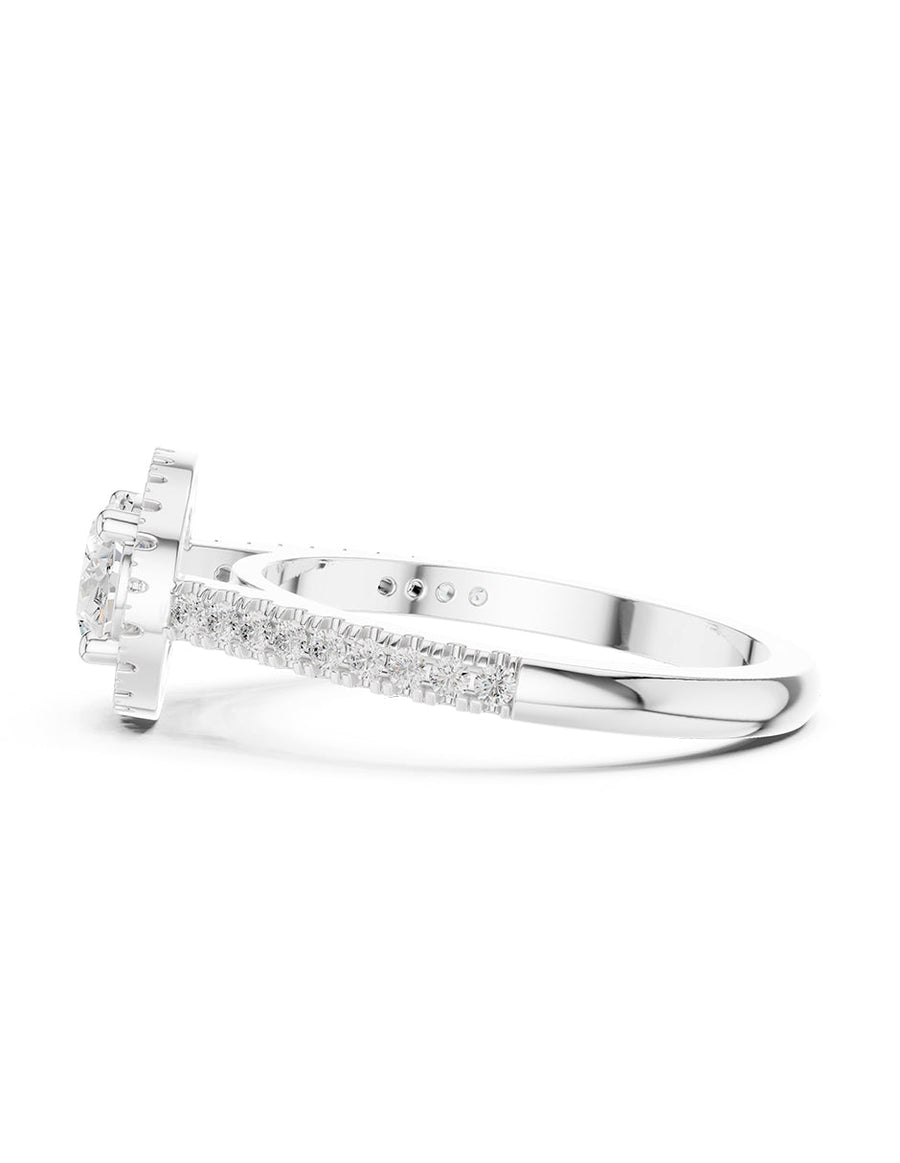 Anillo de compromiso - halo - AMORE402-OV-LG