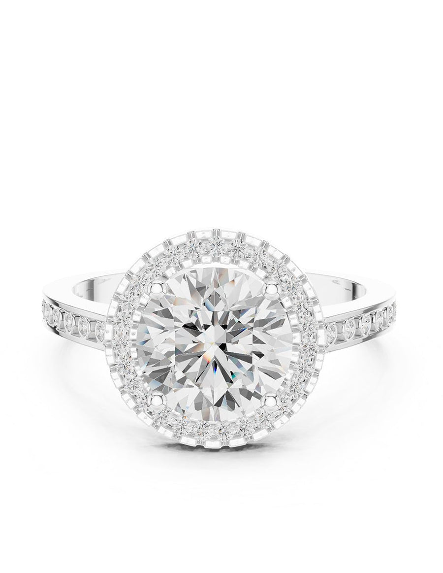 Anillo de compromiso - halo - AMORE403-RD-LG
