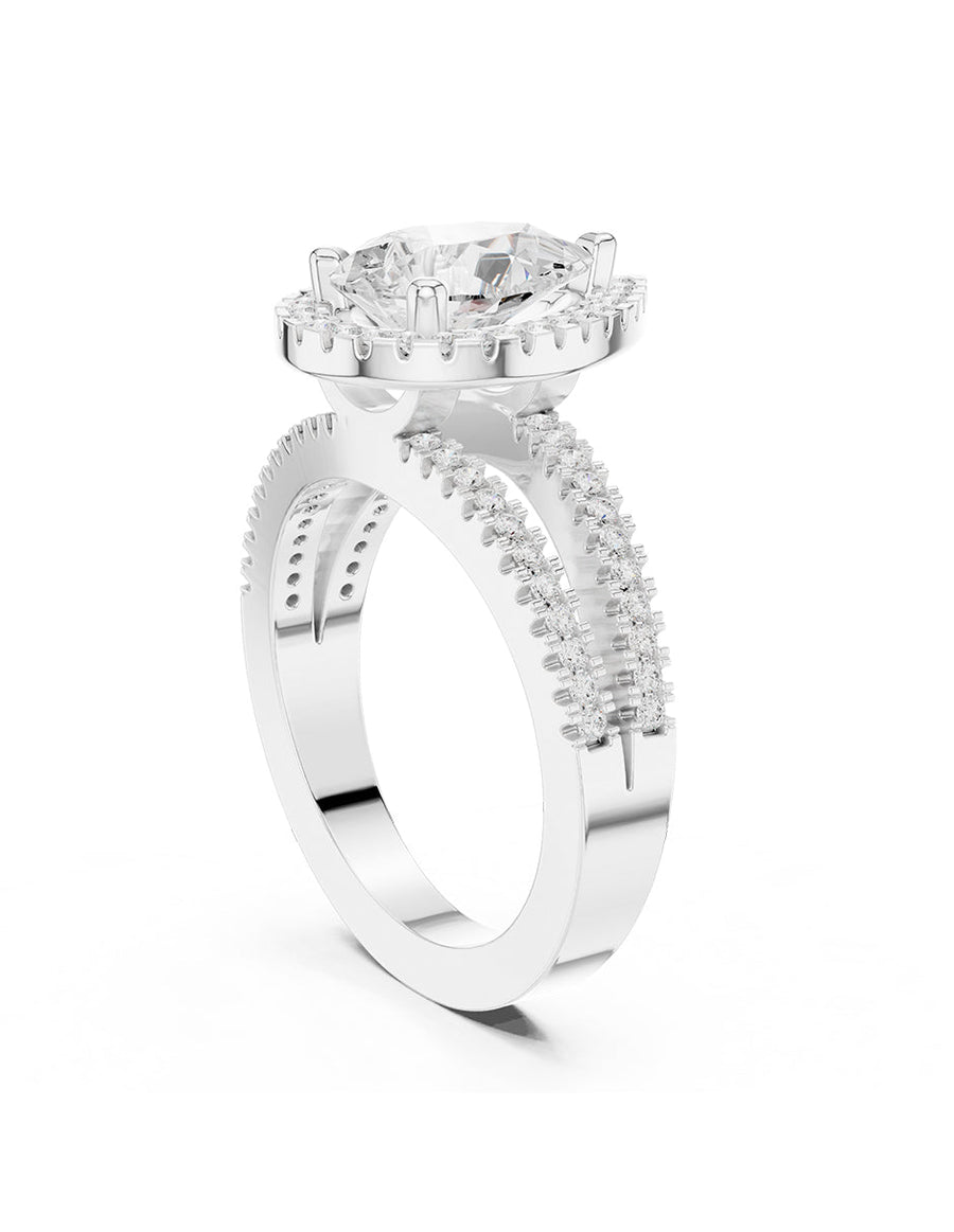Anillo de compromiso - halo - AMORE404-PE-LG