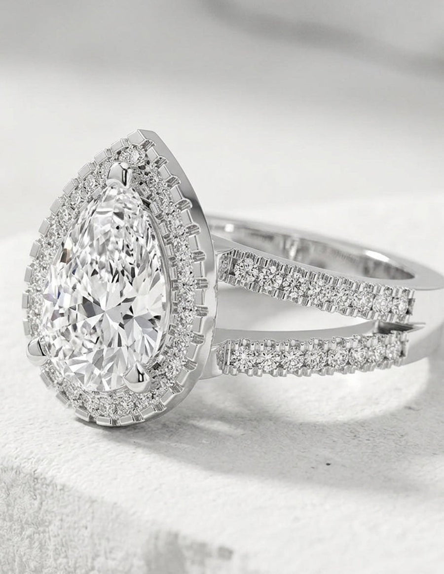 Anillo de compromiso - halo - AMORE404-PE-LG