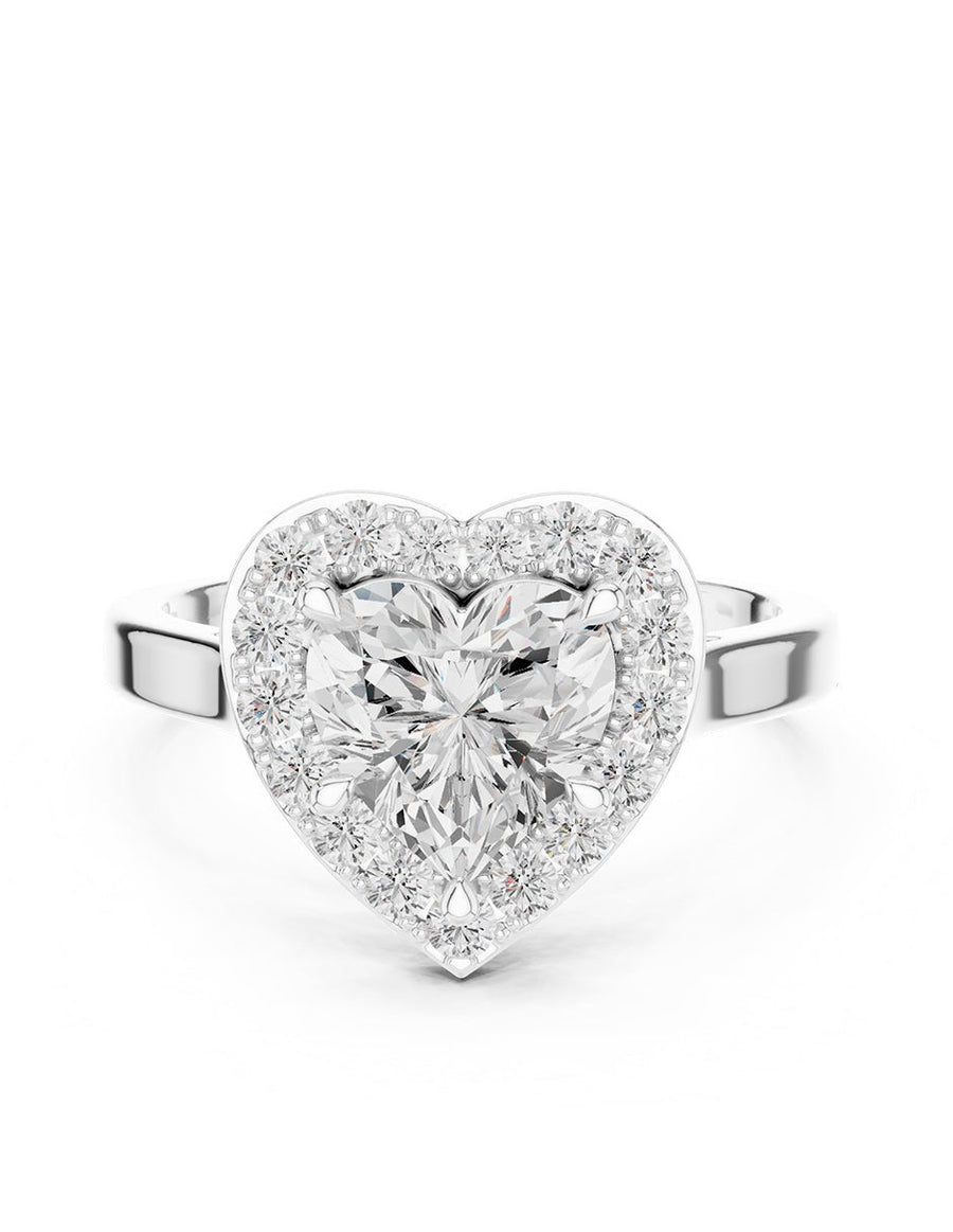 Anillo de compromiso - halo - AMORE407-HE-LG
