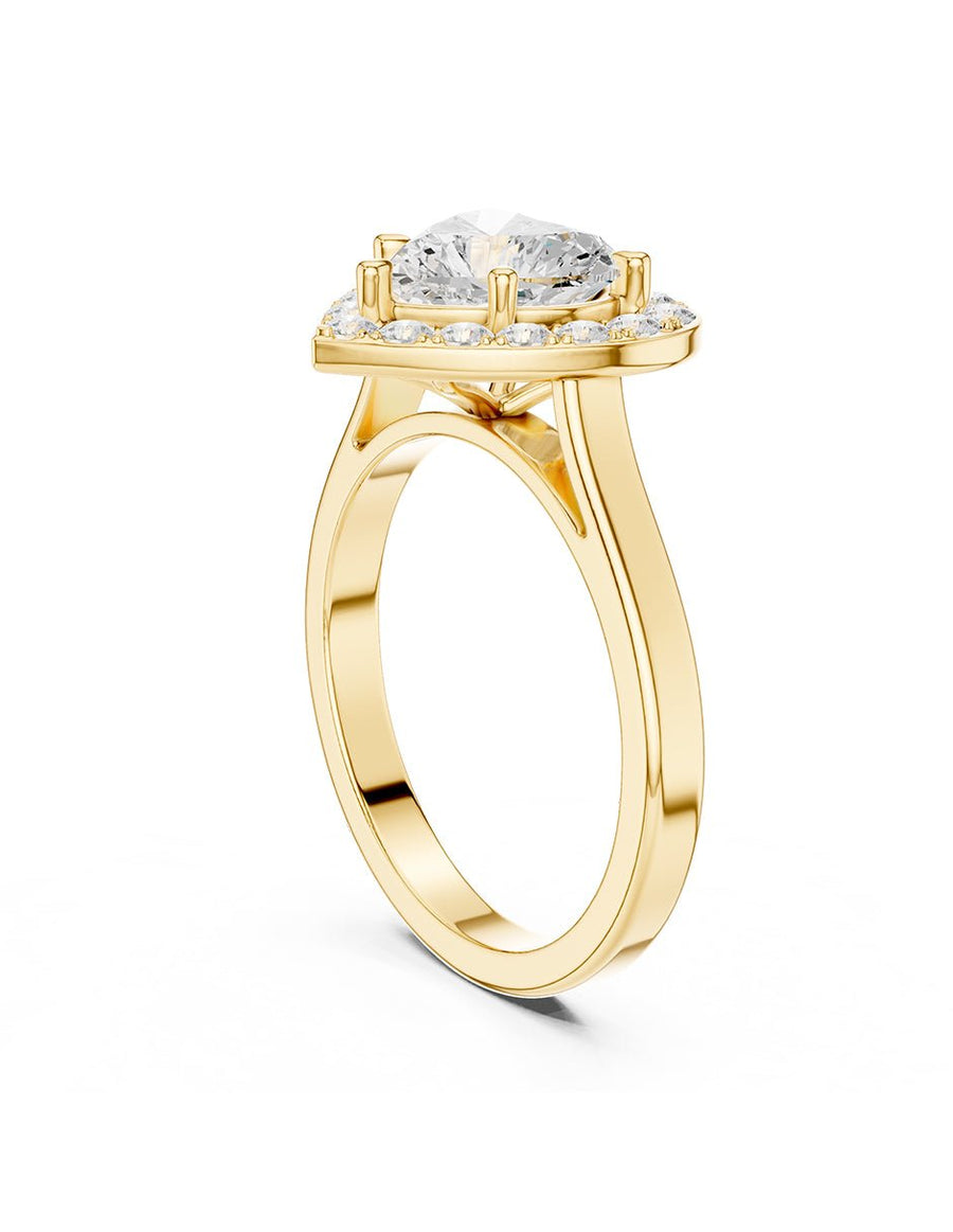 Anillo de compromiso - halo - AMORE407-HE-LG