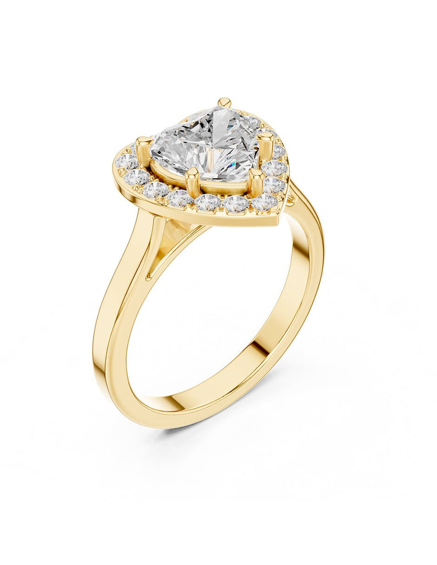 Anillo de compromiso - halo - AMORE407-HE-LG