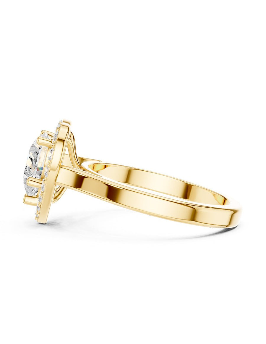 Anillo de compromiso - halo - AMORE407-HE-LG