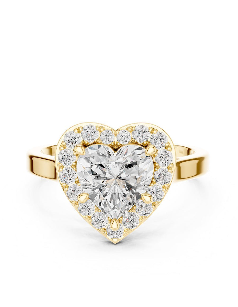 Anillo de compromiso - halo - AMORE407-HE-LG