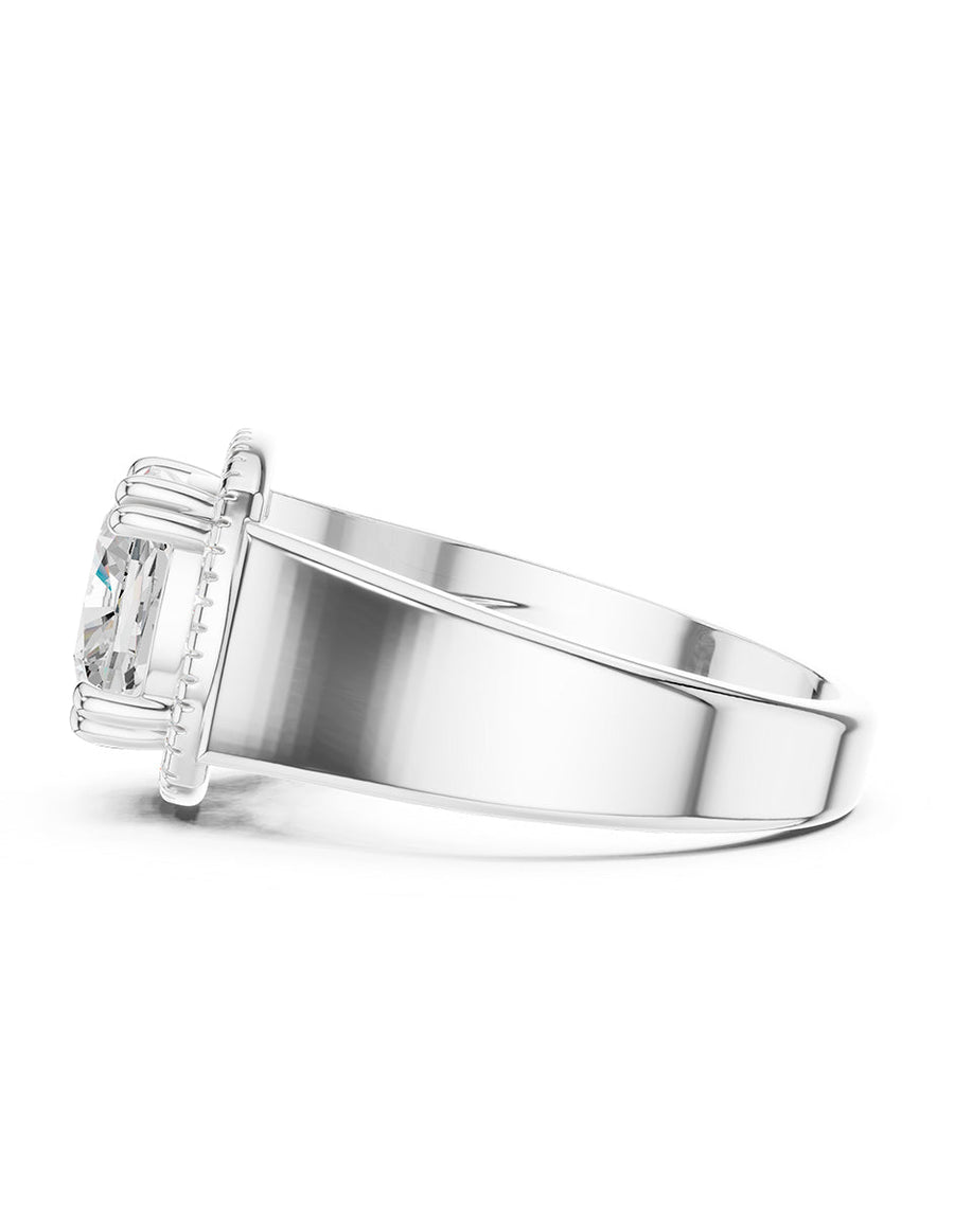 Anillo de compromiso - halo - AMORE408-CU-LG