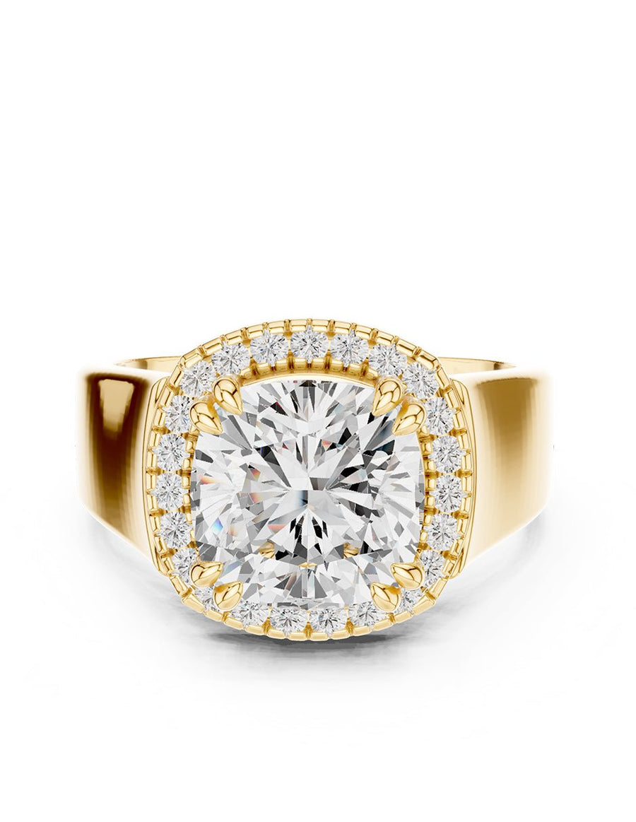 Anillo de compromiso - halo - AMORE408-CU-LG