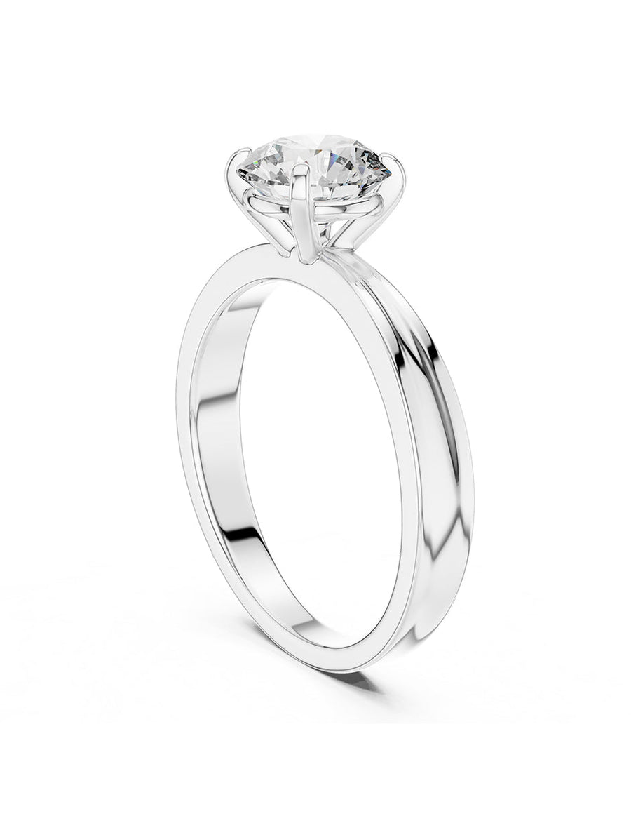 Anillo de Compromiso - solitario - AMORE41-RD-CZ