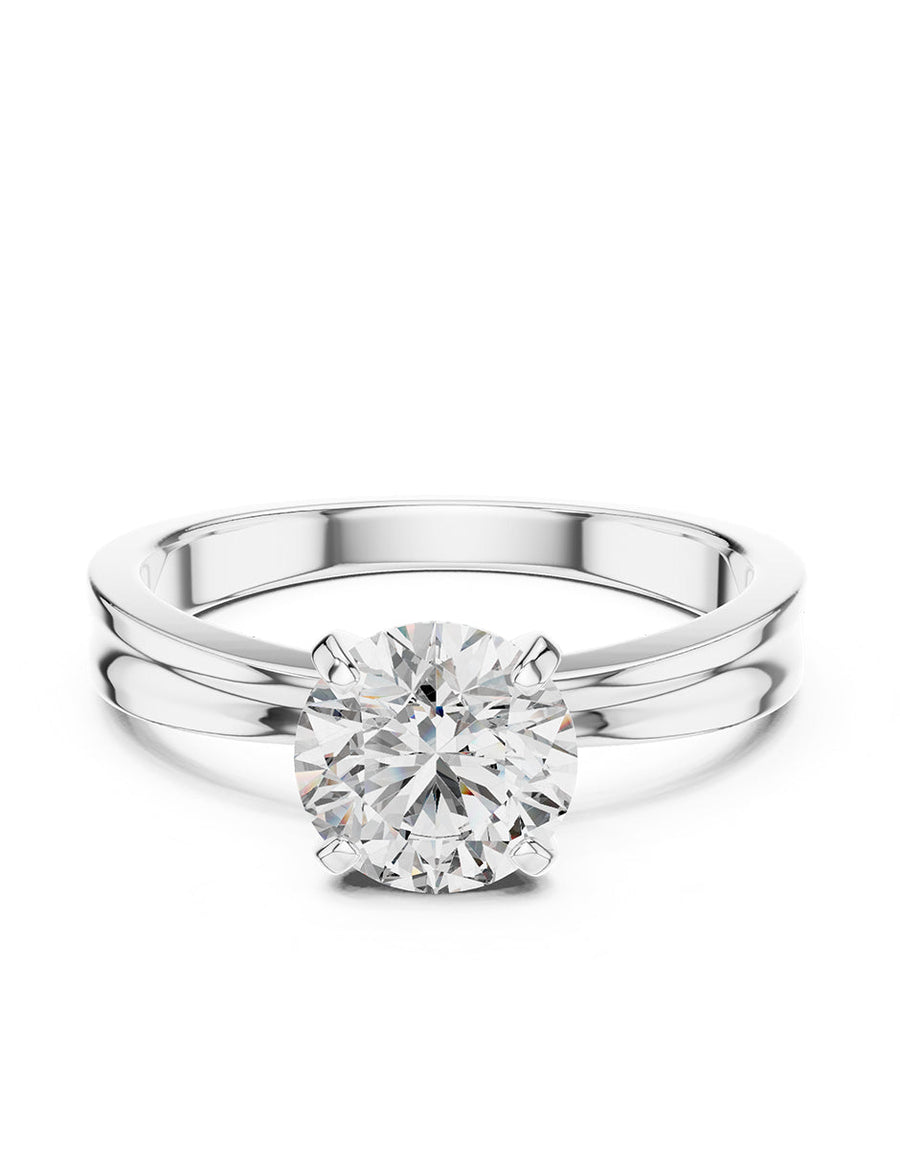 Anillo de Compromiso - solitario - AMORE41-RD-CZ