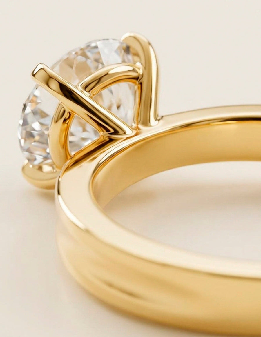 Anillo de Compromiso - solitario - AMORE41-RD-CZ