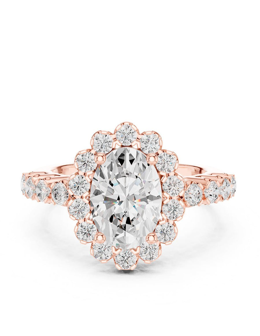 Anillo de compromiso - halo - AMORE410-OV-LG