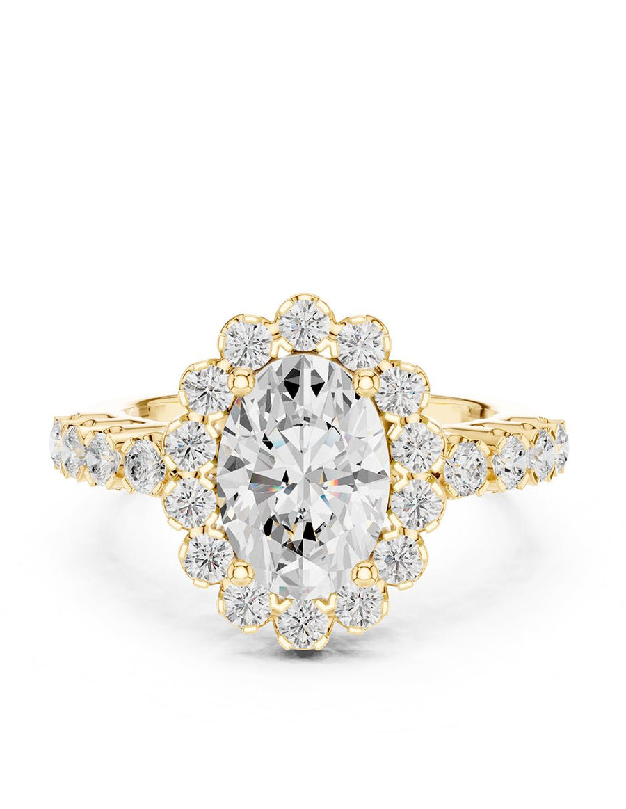 Anillo de compromiso - halo - AMORE410-OV-LG