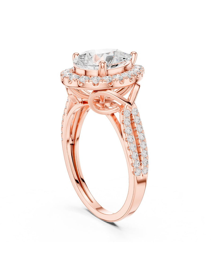 Anillo de compromiso - halo - AMORE411-PE-LG