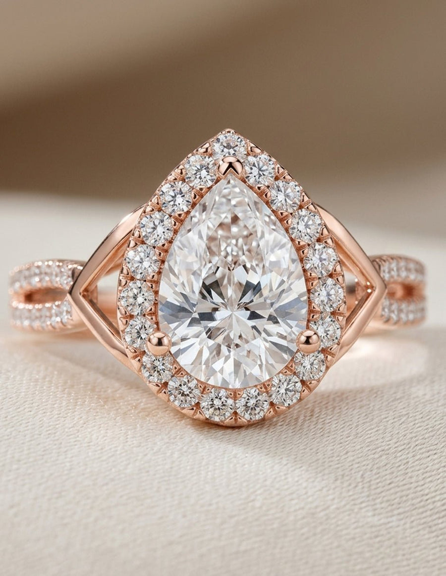 Anillo de compromiso - halo - AMORE411-PE-LG