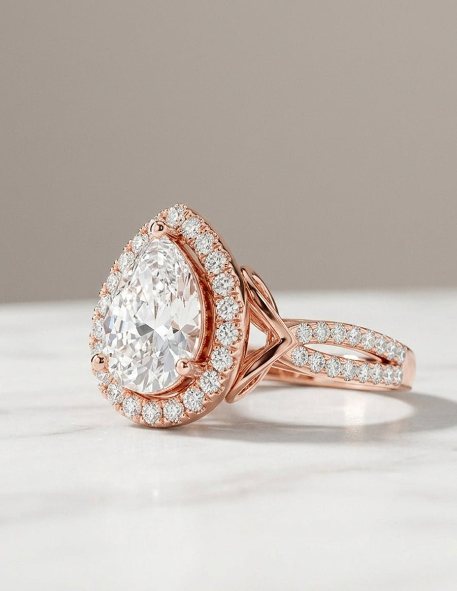 Anillo de compromiso - halo - AMORE411-PE-LG