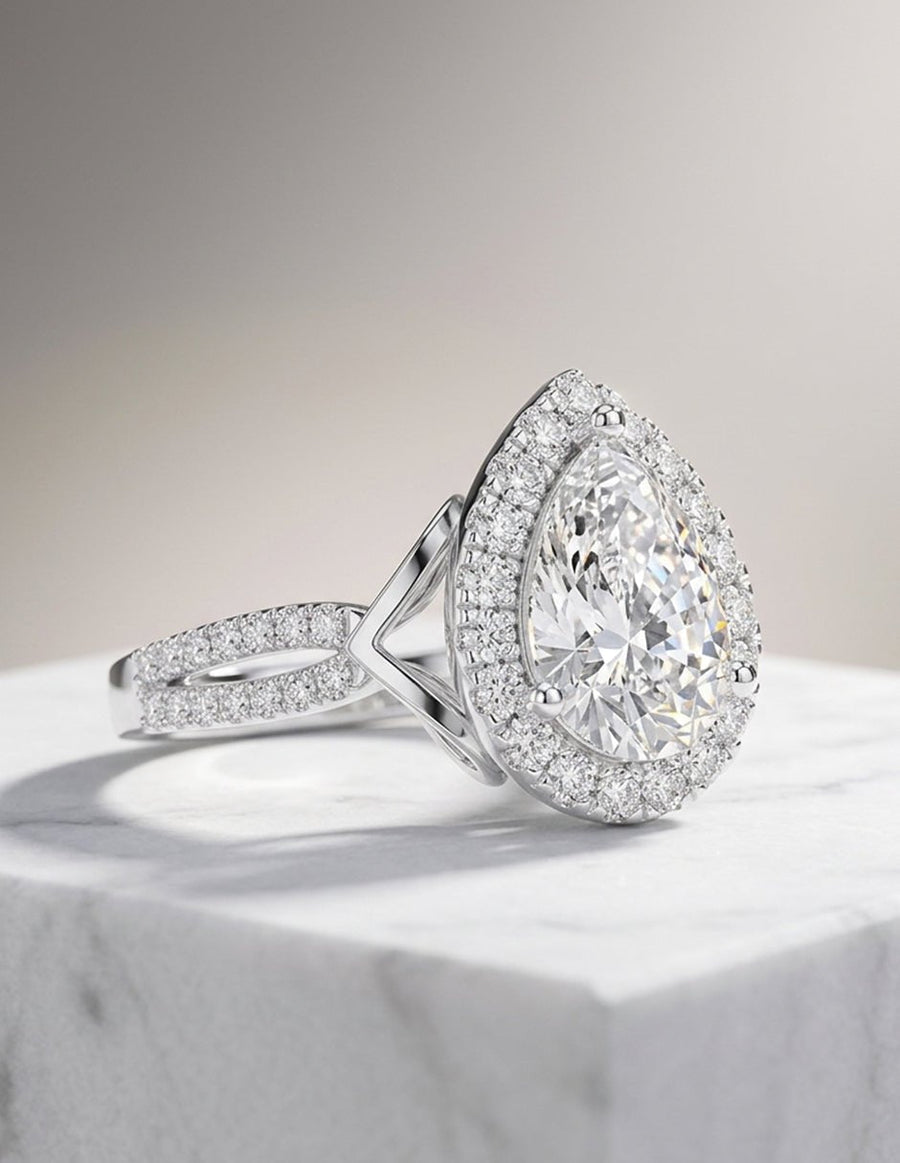 Anillo de compromiso - halo - AMORE411-PE-LG