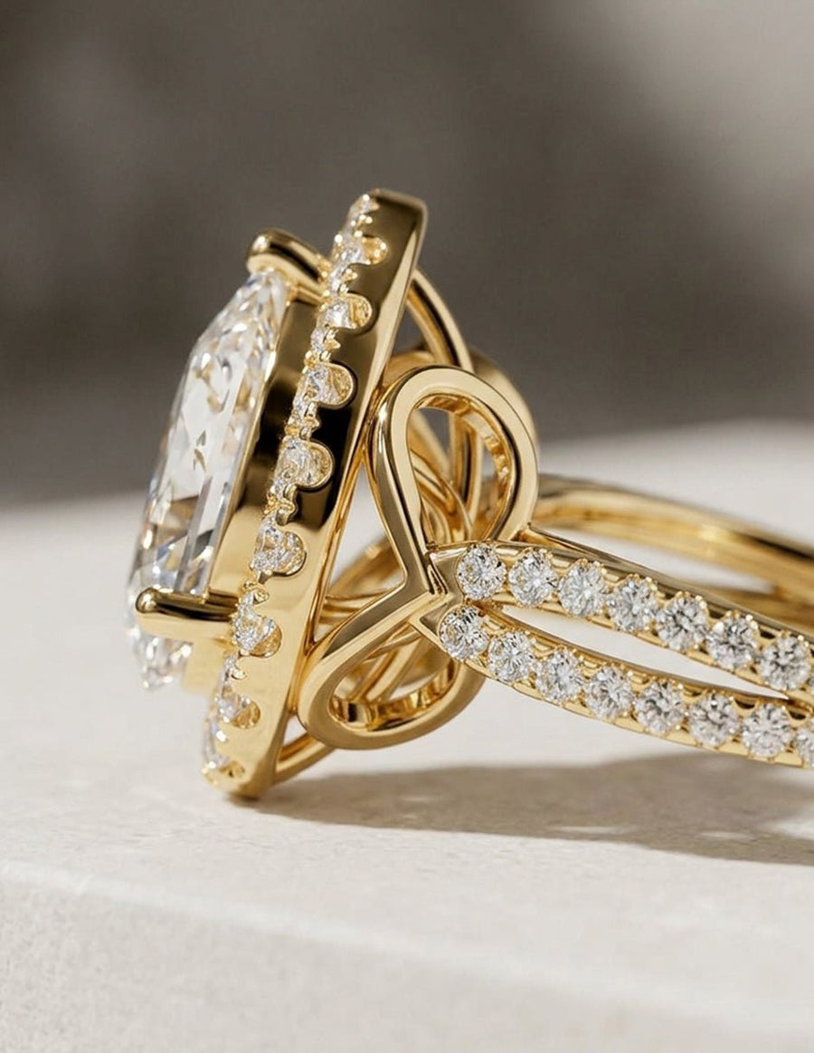 Anillo de compromiso - halo - AMORE411-PE-LG