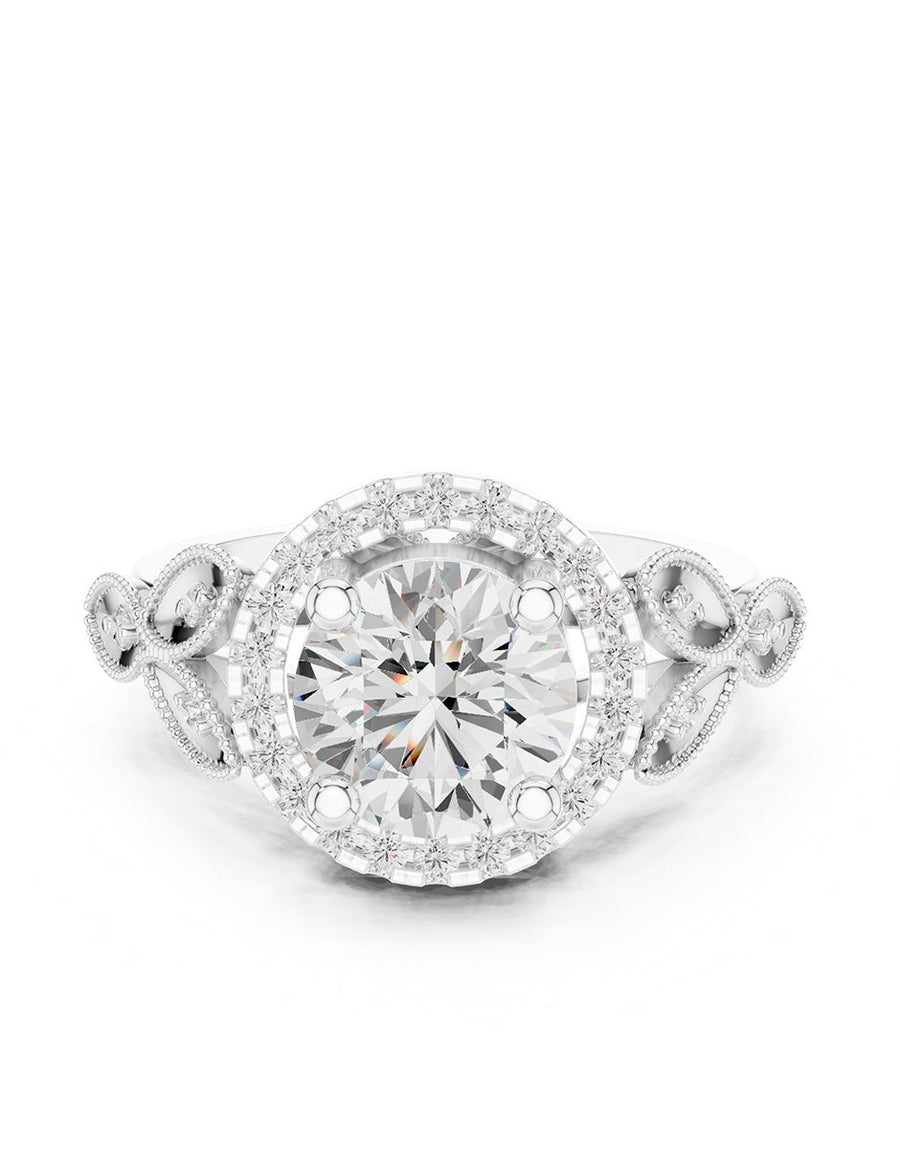Anillo de compromiso - halo - AMORE413-RD-LG