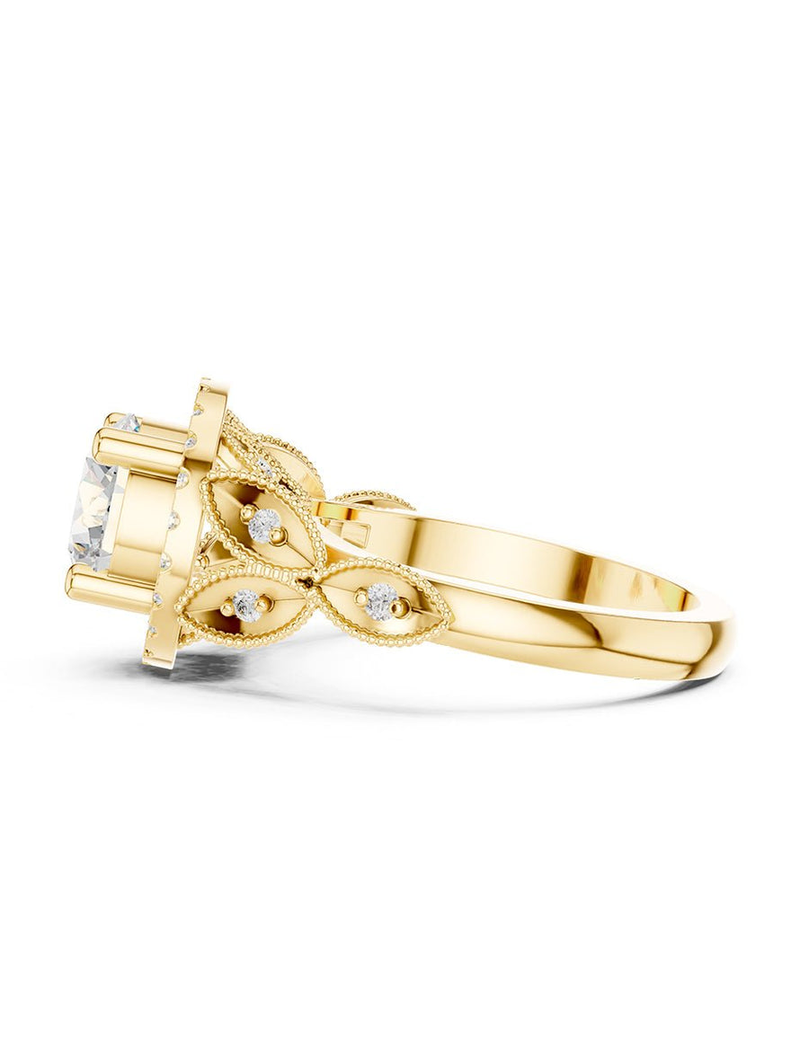 Anillo de compromiso - halo - AMORE413-RD-LG